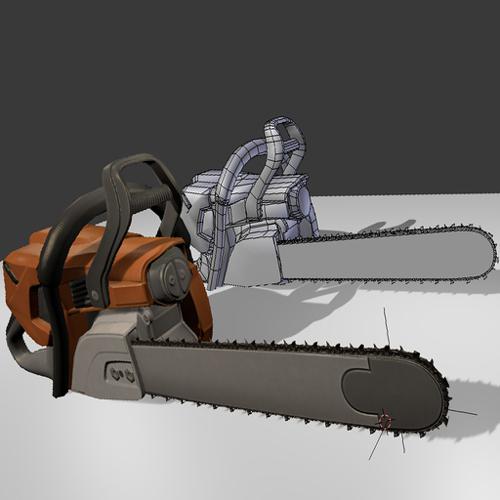 Low Poly  Chainsaw