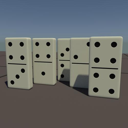 Domino with random numbers