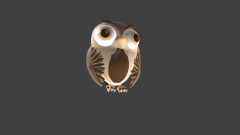 Baby Owl Character