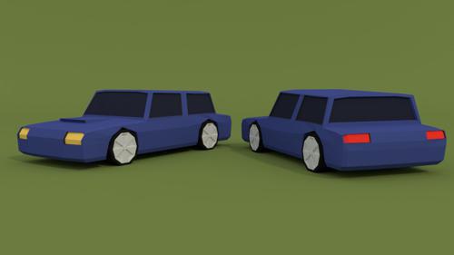BLENDER Timelapse: Low poly car