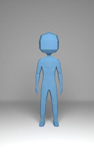 Low Poly Boy Rig/Base Mesh