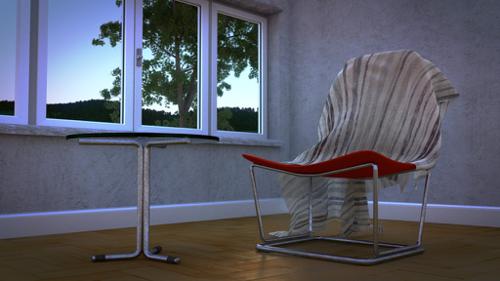 Interior with chair