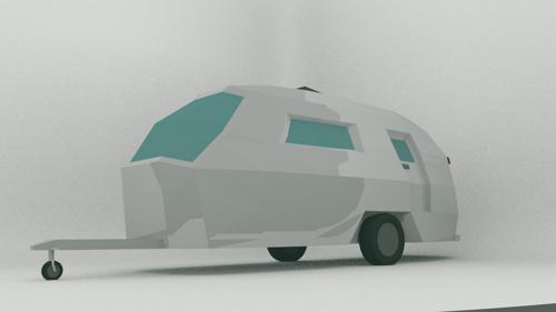 Caravan | Modern Low Poly Caravan