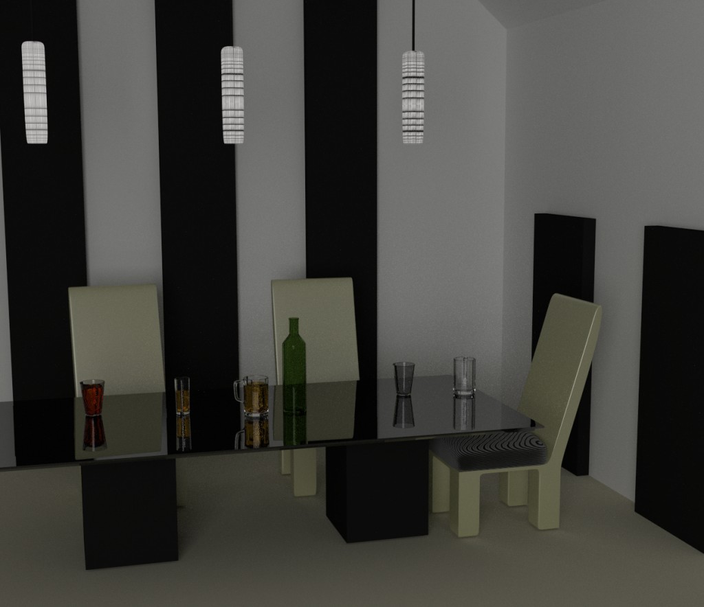 Minimalist dining room