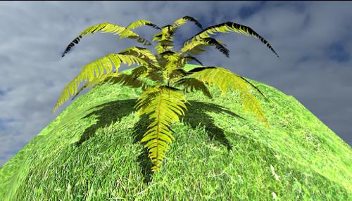 Low Poly Tropic Plant