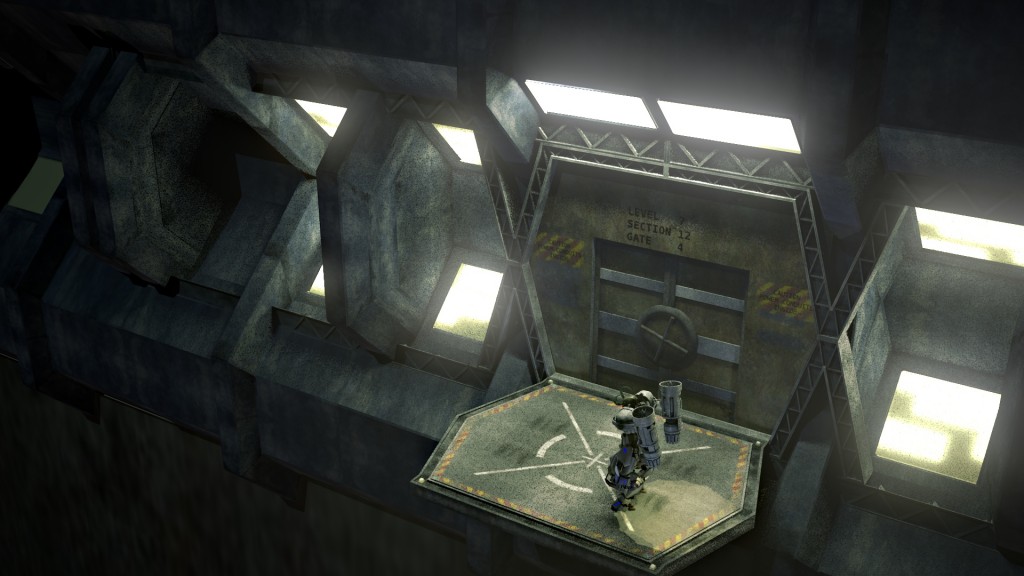 Sci Fi Hangar Door