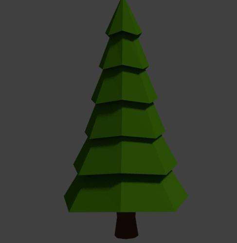 Toon Pine Tree