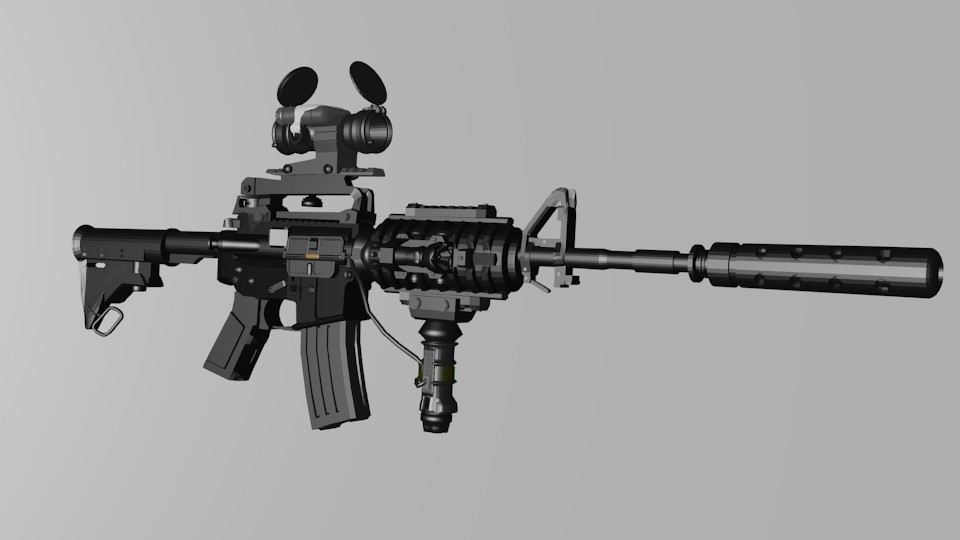 M4A1-C High poly