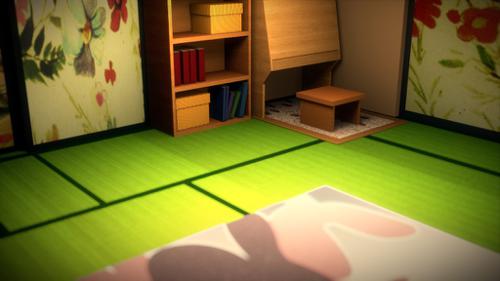 anime bedroom scene