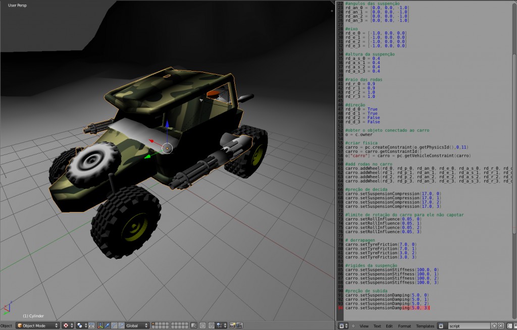 perfect fisica pyton game car