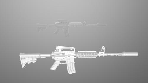 M4A1 rifle(Simple)
