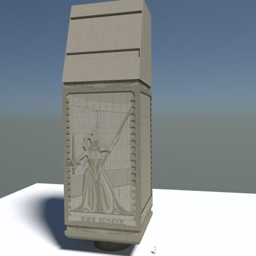 Jedi Temple Entrance - Pillar Detail.
