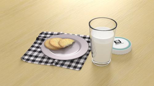 Milk and biscuits