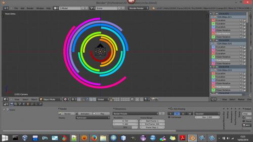 Oscilating Circles