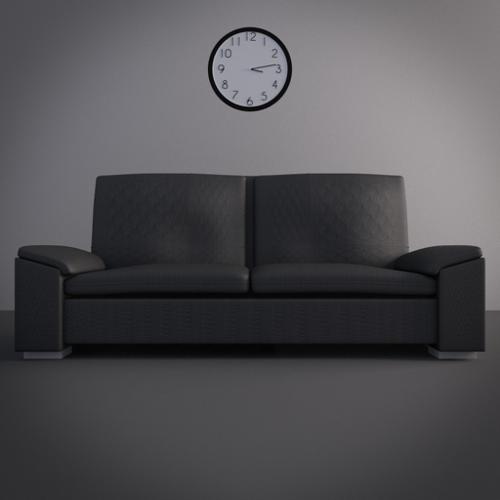 Leather Couch Model