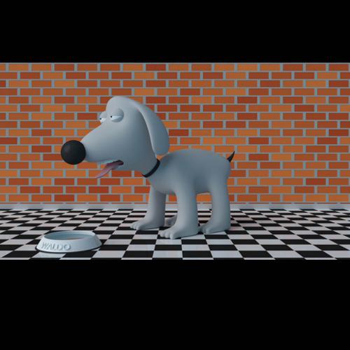 Waldo the Cartoon Dog