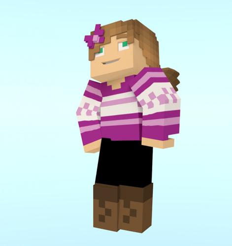 Girl Minecraft Rig