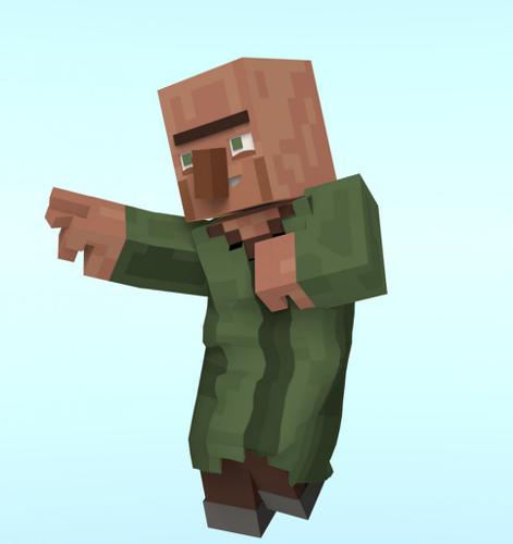 Villager Minecraft Rig