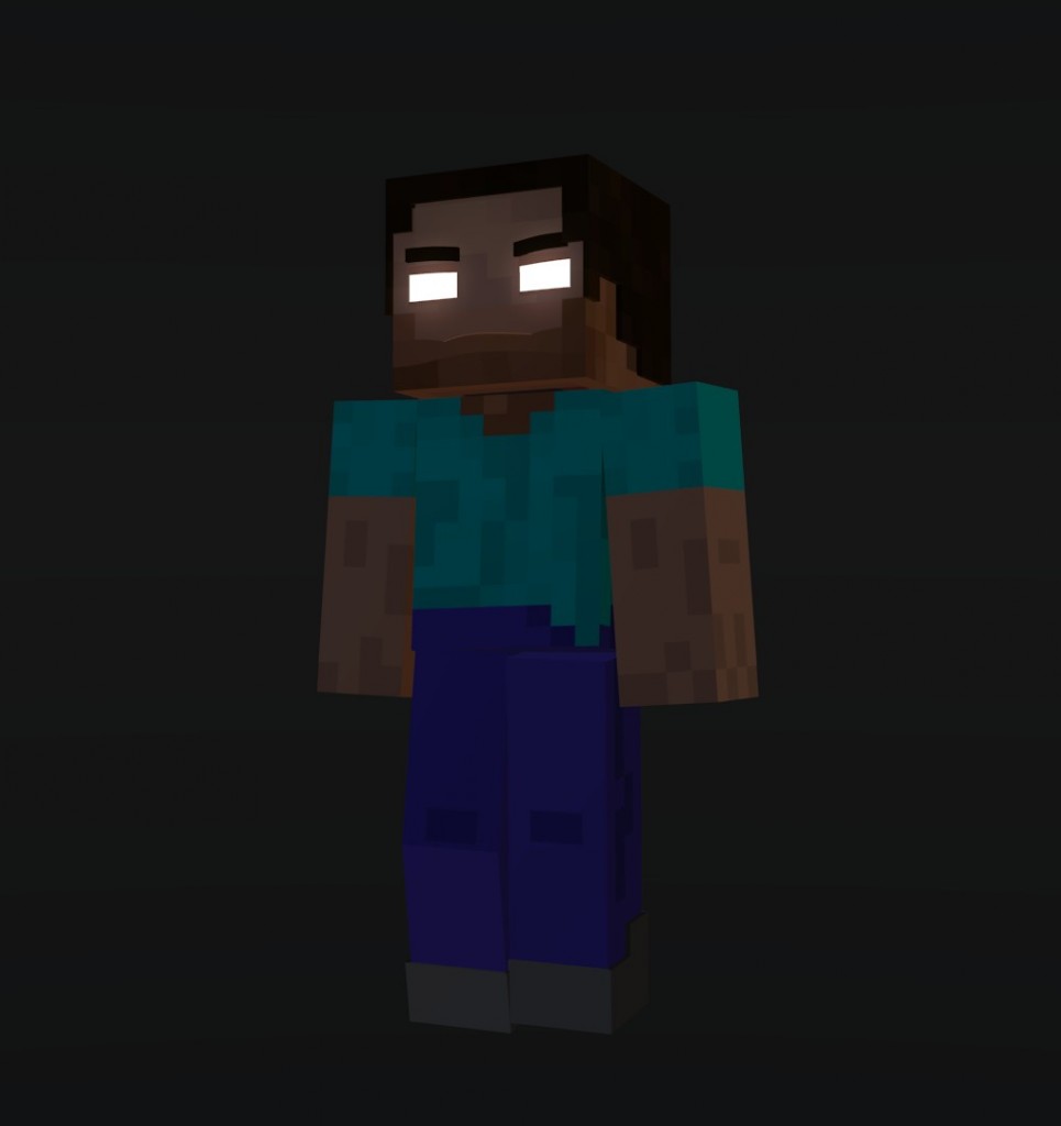 Herobrine Minecraft Rig