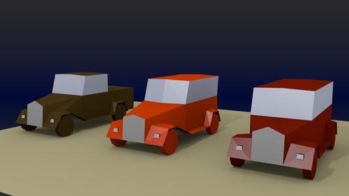 old bus\car\truck (changeable shape keys)