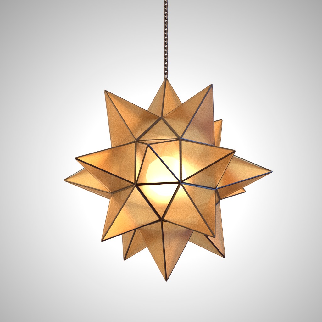 Hanging star lamp