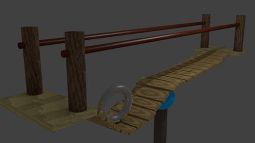 Bridge textured with physics