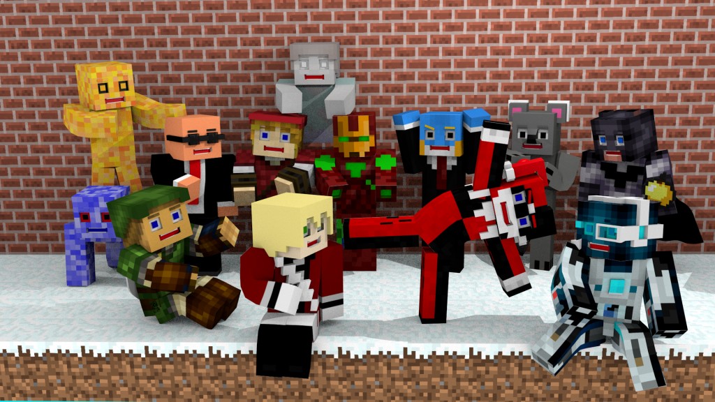 minecraft characters rigged