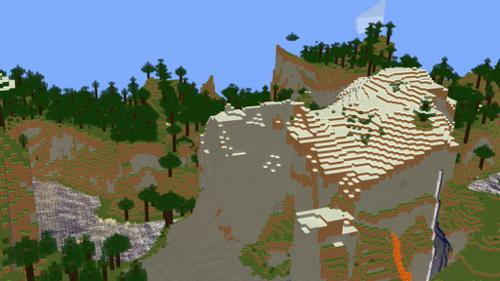Minecraft map of moutains and cave systems(With textures included)