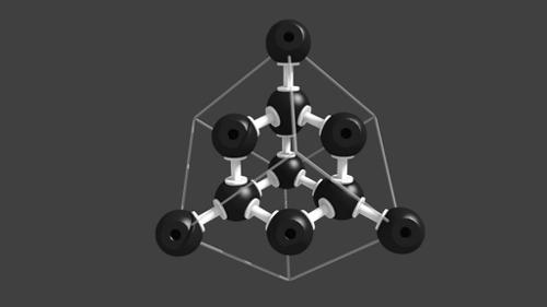 Diamond structure "plastic" model