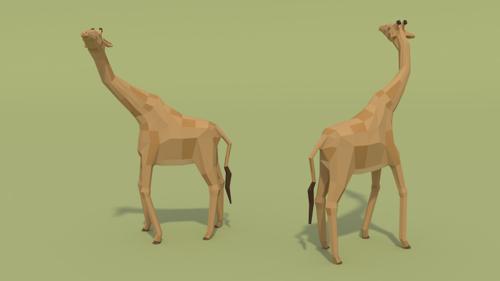 Low poly Giraffe