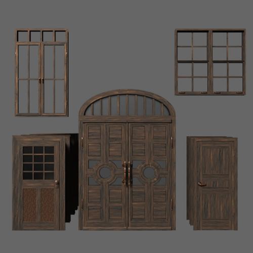 Aged doors and windows pack