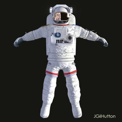 Astronaut - EMU suit - Rigged