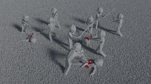 The Grey Battle (Low-Poly)