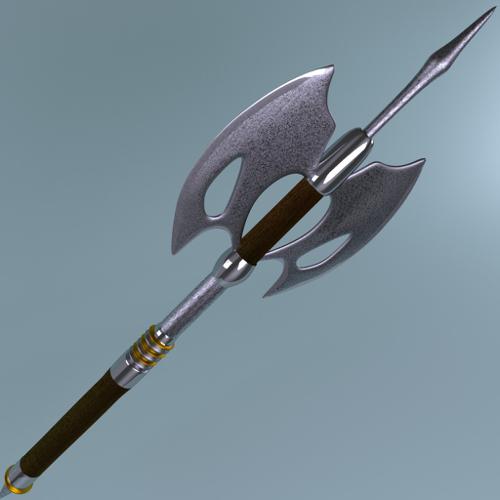 Fantasy Weapon Damascus Steel Axe