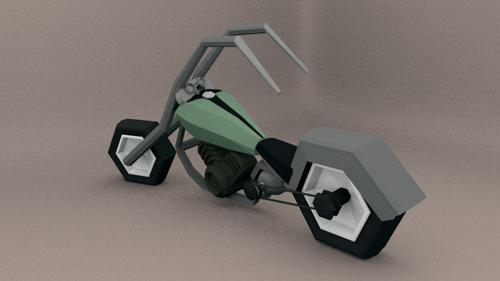 Low Poly Chopper | Ratter