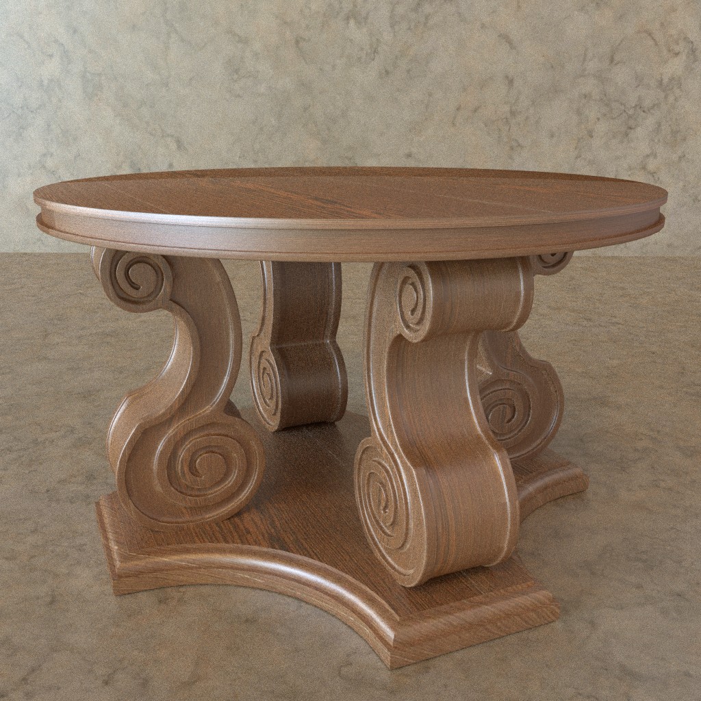 Scroll Leg Table