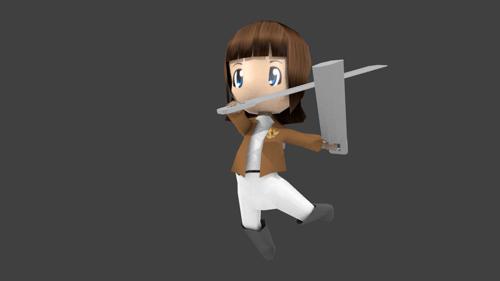 Low Poly Chibi SnK