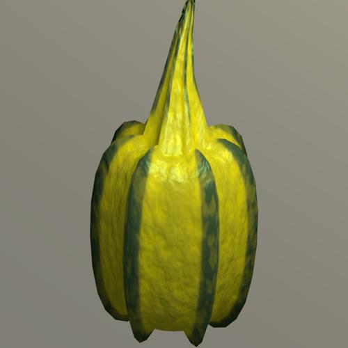 Fruit with procedural texture
