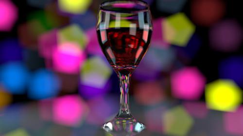 Wine glass Bokeh