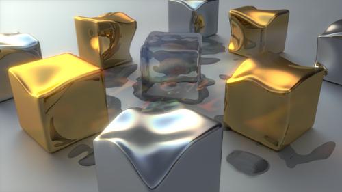 Elastic Cube and Frozen Suzanne