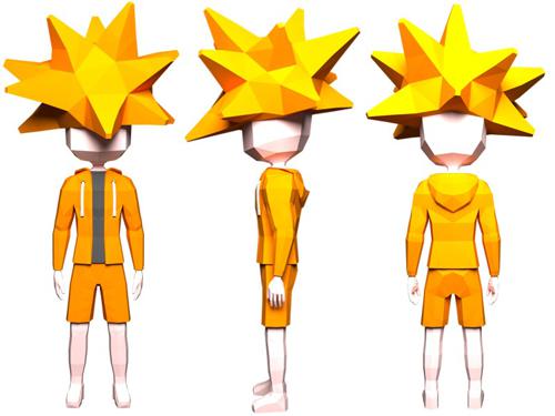 Low Poly Character Rig (Clothed)