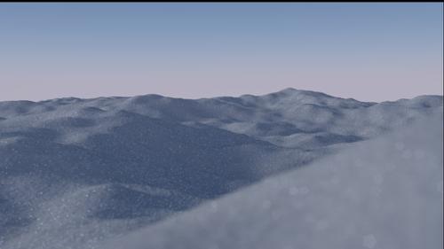 Snow material; Simple
