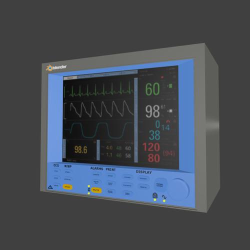 Heart/patient Monitor textured BDF