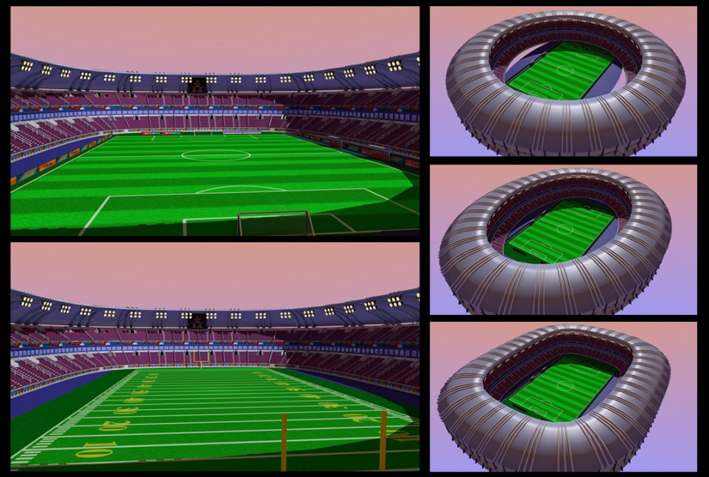 Soccer and American football stadium