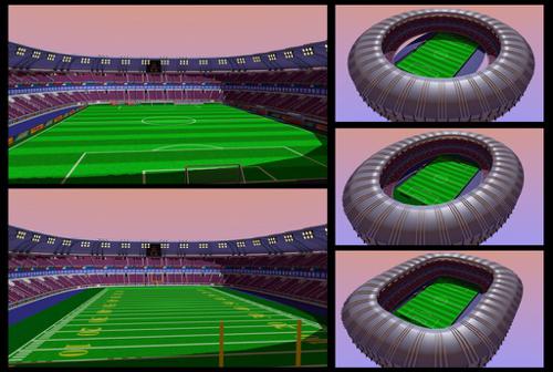 Soccer and American football stadium