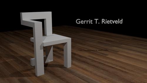 Rietveld - Steltman chair .