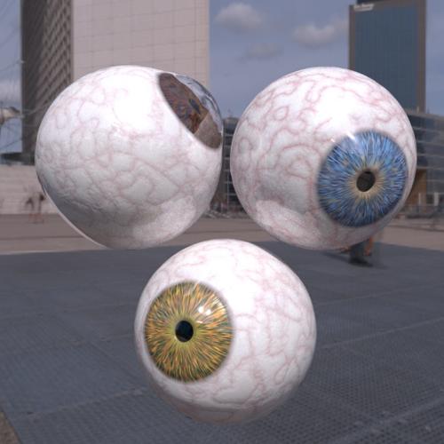 Procedural Textured Eyes