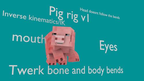 Minecraft Pig rig V1