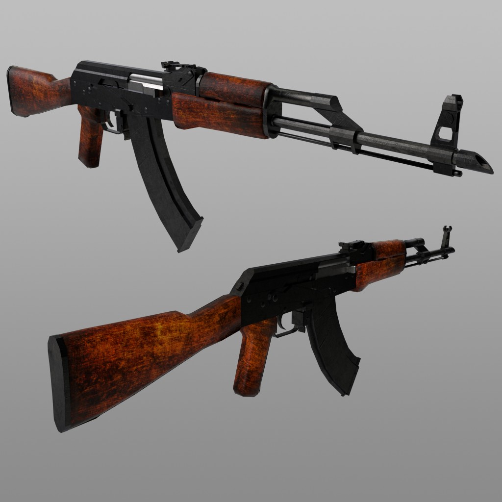 Low-poly AKM