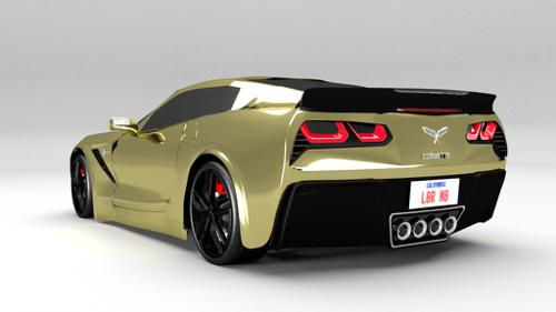 Corvette Stingray ZO6 (Original C7 model from: blend2cap)